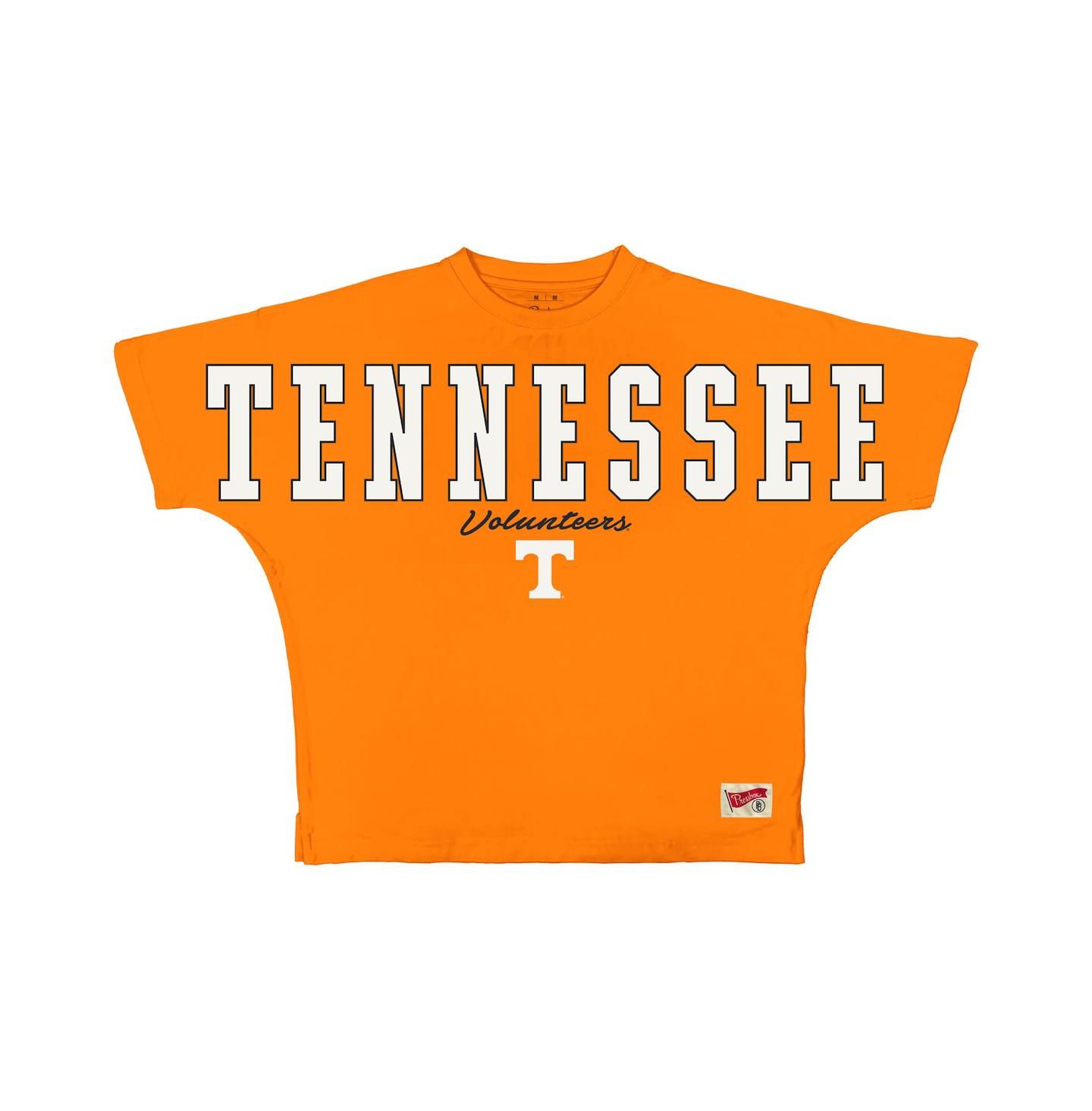 Женская футболка Pressbox Tennessee Orange Tennessee Volunteers Flannigan Oversized — фото 1