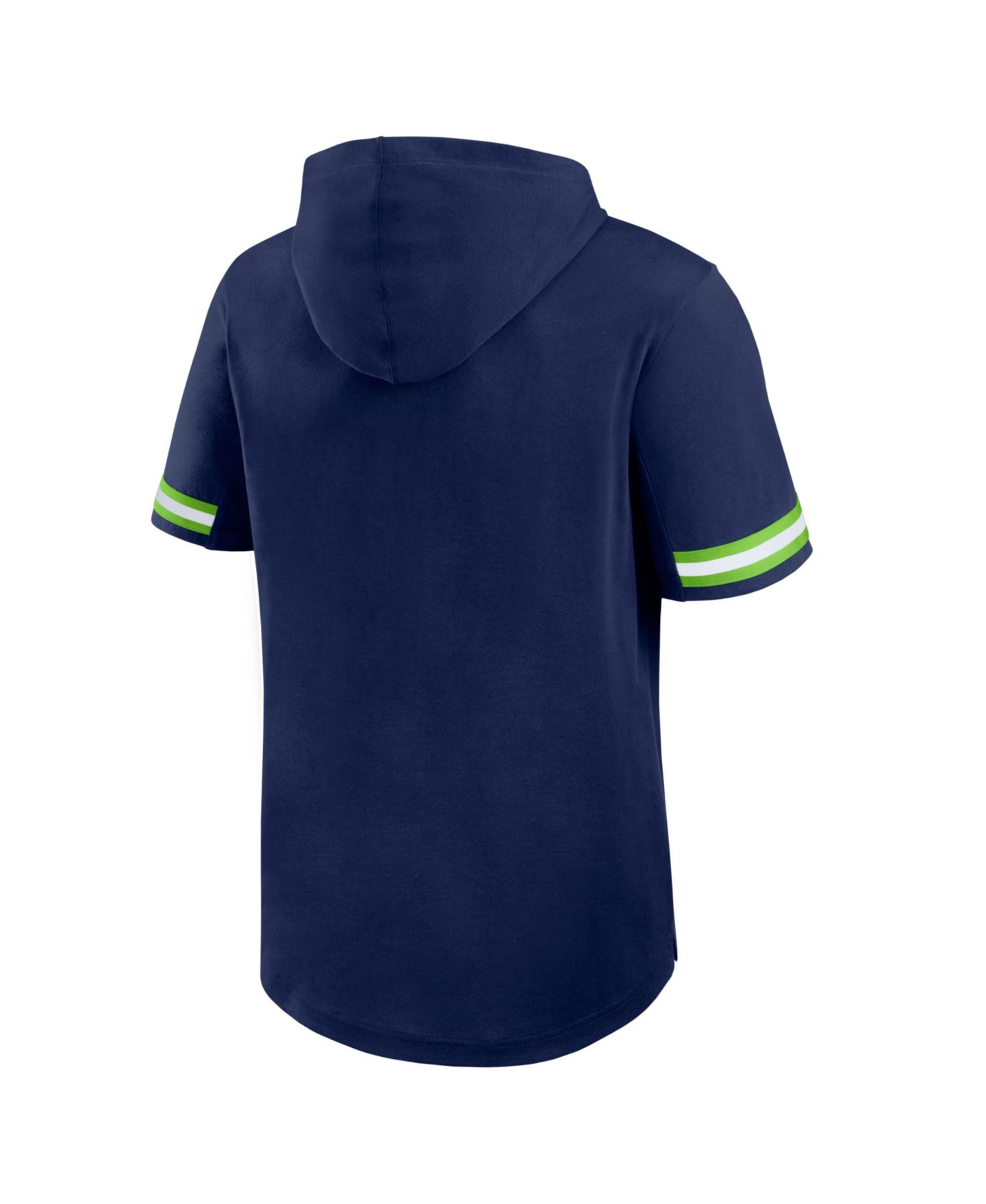 Мужская футболка Fanatics College Navy Seattle Seahawks Optimal Play Short Sleeve Hooded — фото 3