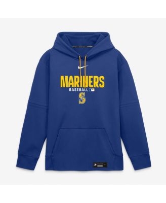 Nike - Men's Royal Seattle Mariners Authentic Collection Therma-FIT Hoodie Royal, Gold