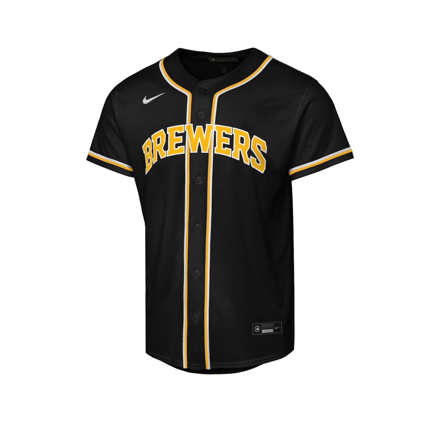 Big Boys and Girls Jackson Chourio Black Milwaukee Brewers Fashion Replica Player Jersey
