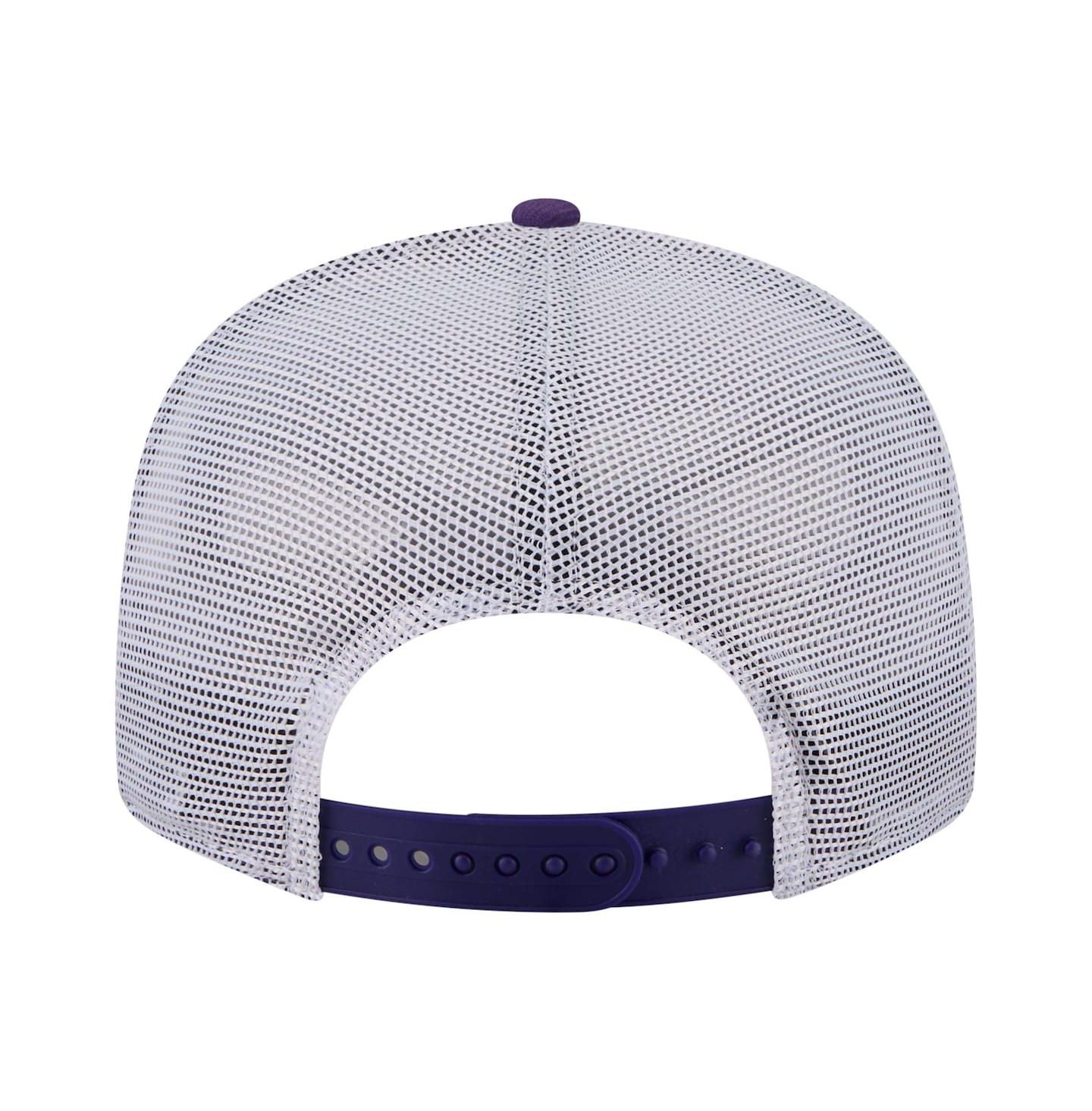 Мужская кепка New Era Purple Minnesota Vikings Core Team 9FIFTY Trucker Snapback Hat — фото 4