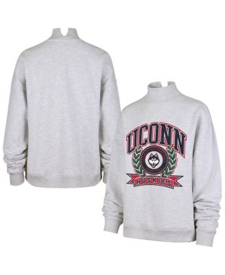 Women's Gray UConn Huskies Laurel Arch Mock Neck Sweatshirt
