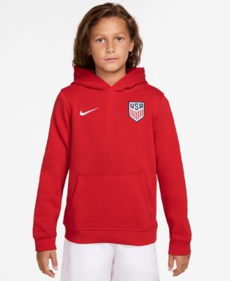 Big Boys and Girls Red USMNT Club Hoodie