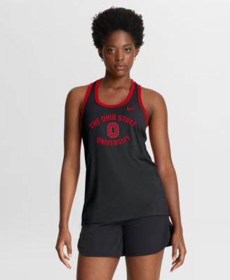 Women's Black Ohio State Buckeyes Uni Name Tri-Blend Dri-FIT Tank Top