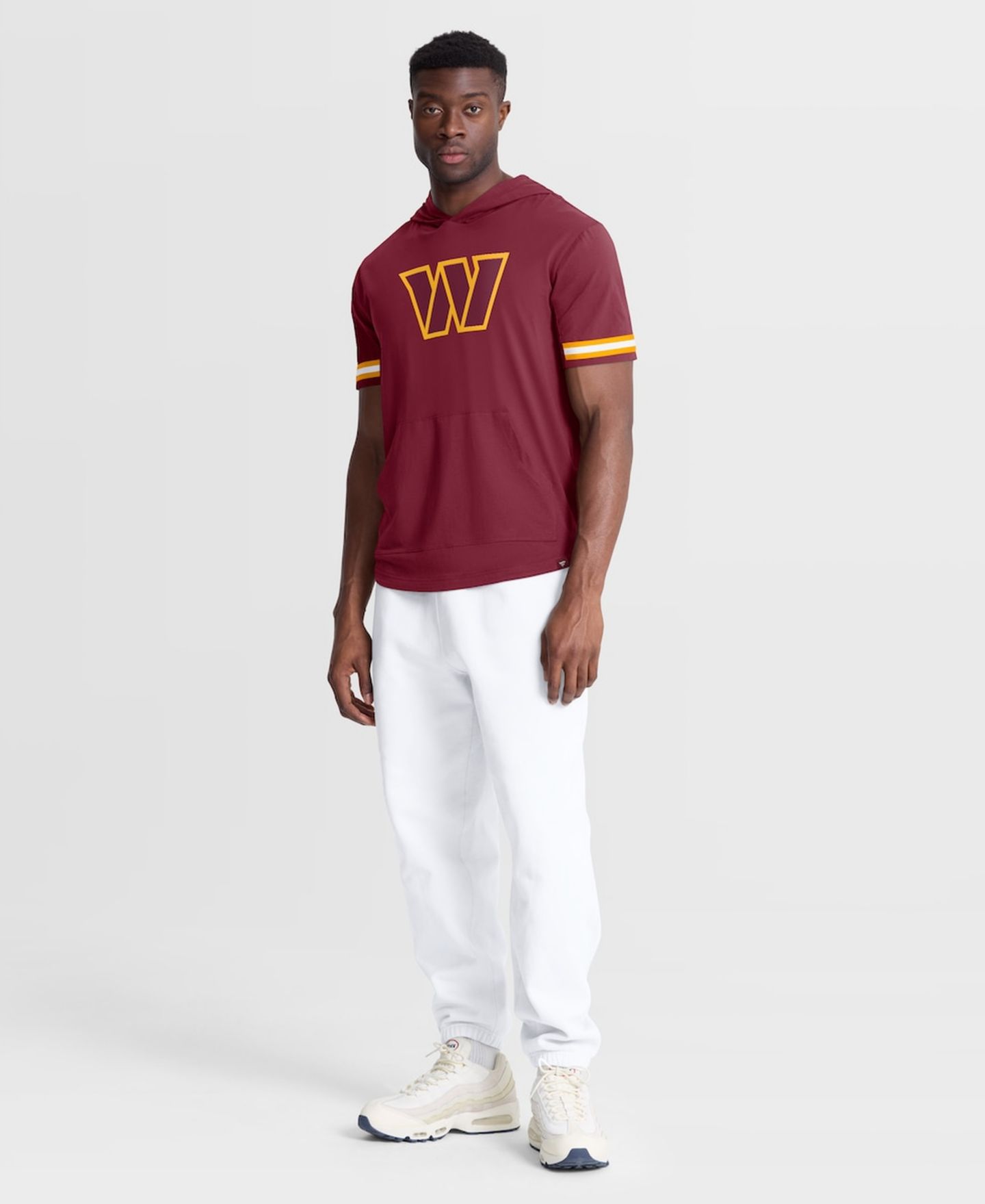 Мужская футболка Fanatics Burgundy Washington Commanders Optimal Play Short Sleeve Hooded — фото 5