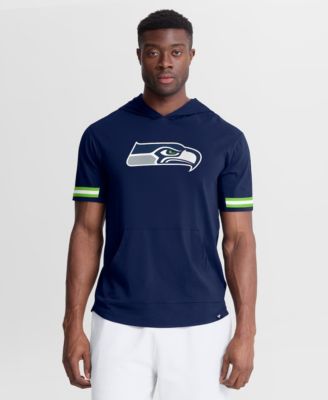 Men's College Navy Seattle Seahawks Optimal Play Short Sleeve Hooded T-Shirt