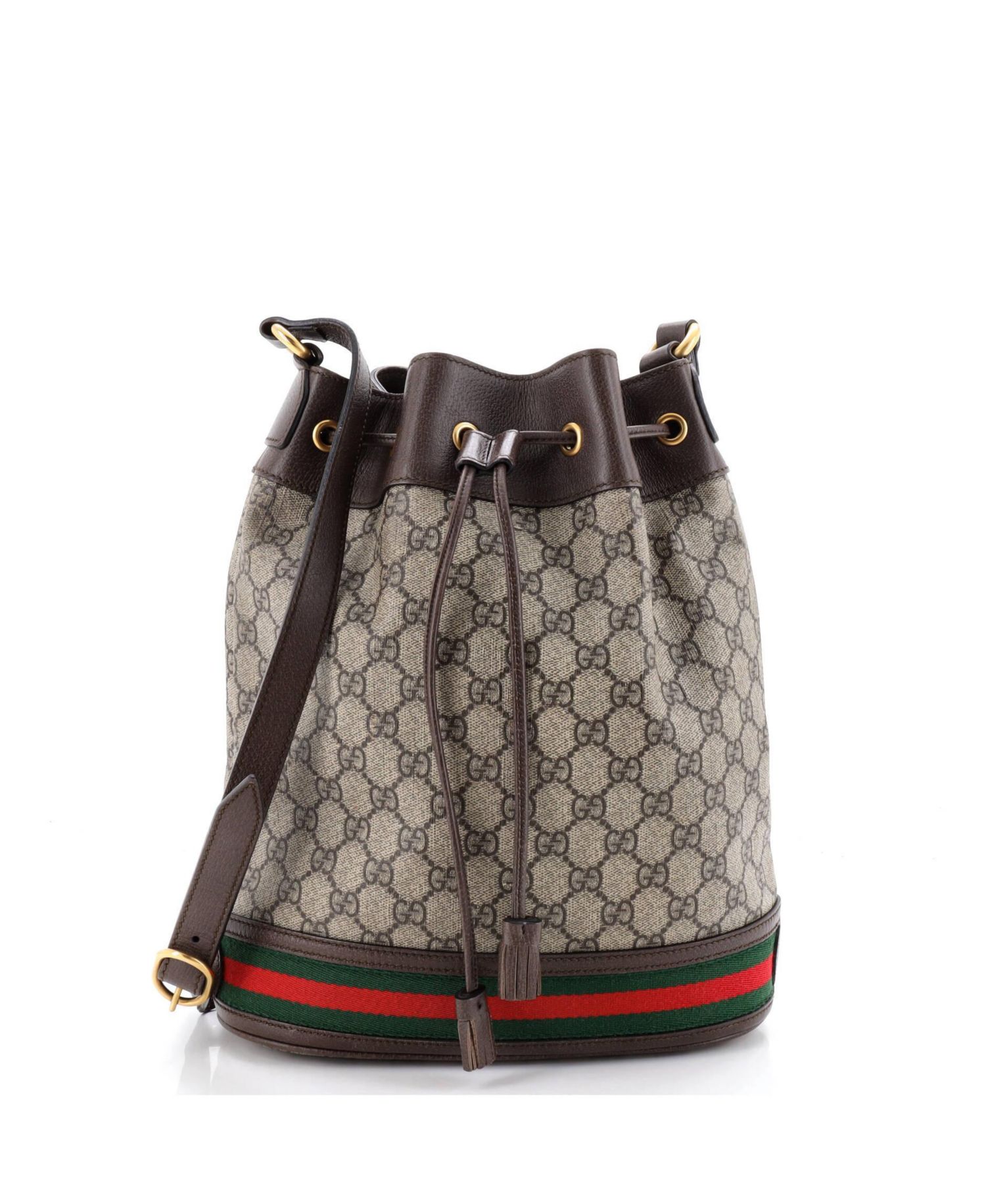 Medium Ophidia Bucket Bag GG Coated Canvas