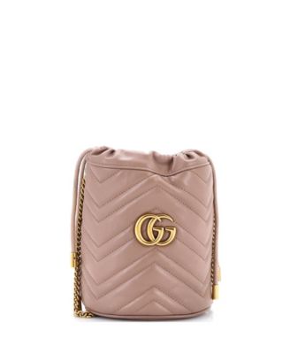 Mini GG Marmont Bucket Bag Matelasse Leather