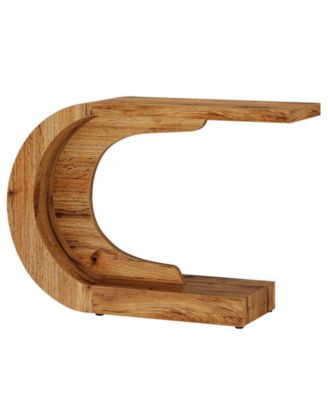 Modern Accent Console Table C-Shaped Design for Hallway and Home Decor