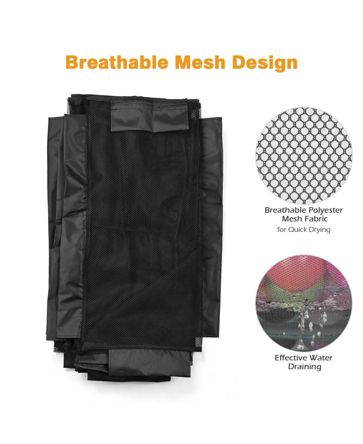 Yescom Replacement Mesh Cover for 274 Gallon Rolling Mesh Pool Cart 12 Wheels