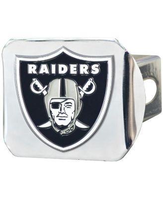 Las Vegas Raiders Color on Chrome Hitch Cover
