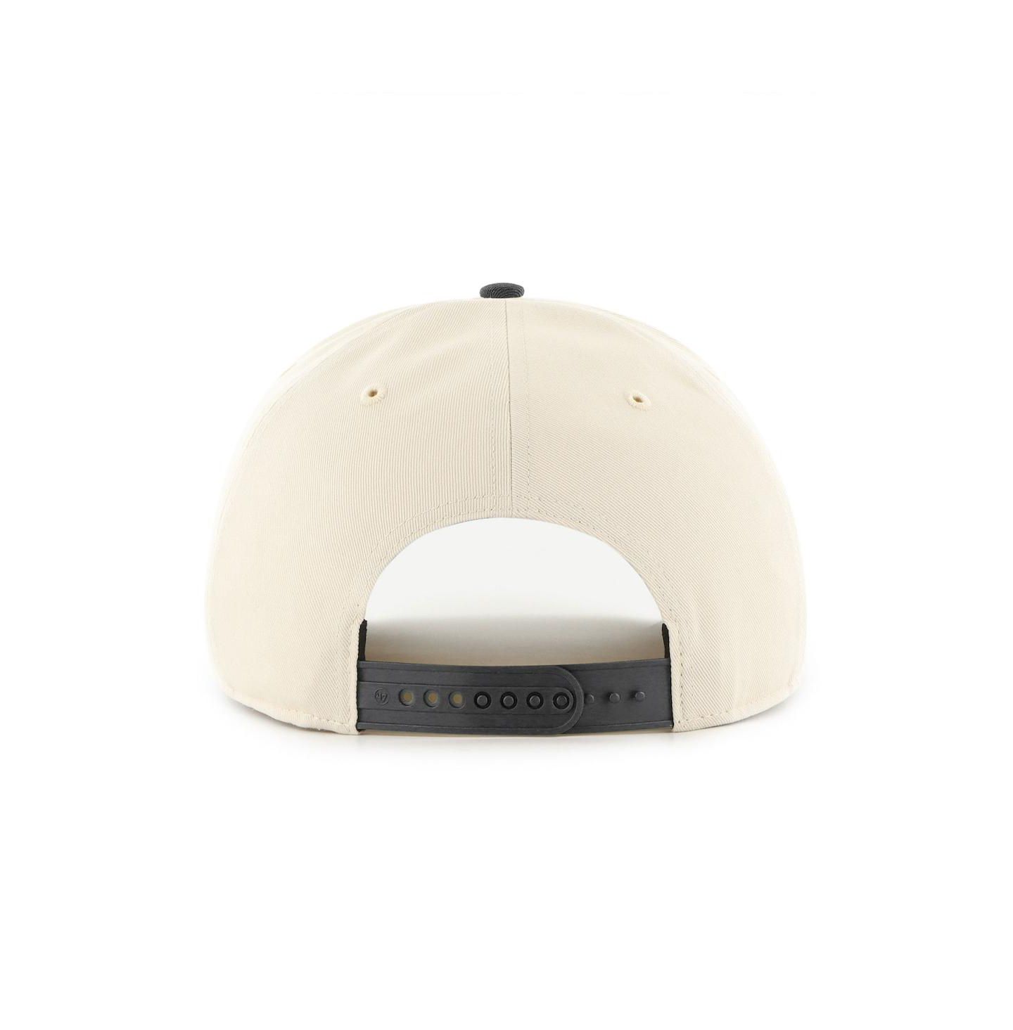 Мужская кепка '47 Brand Cream/Black Pittsburgh Penguins Logo 2-Tone Hitch Adjustable Hat — фото 2