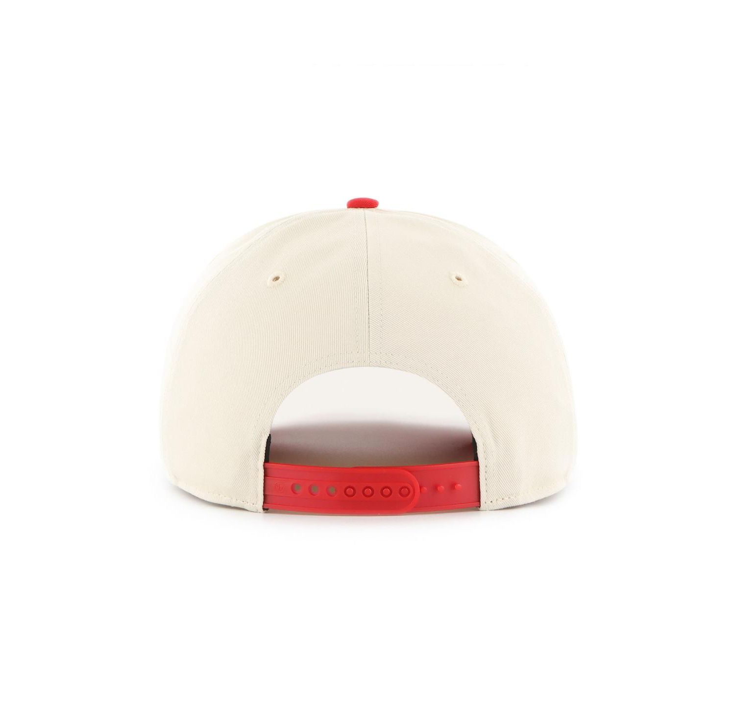 Men's Cream/Red Minnesota Wild Logo 2-Tone Hitch Adjustable Hat