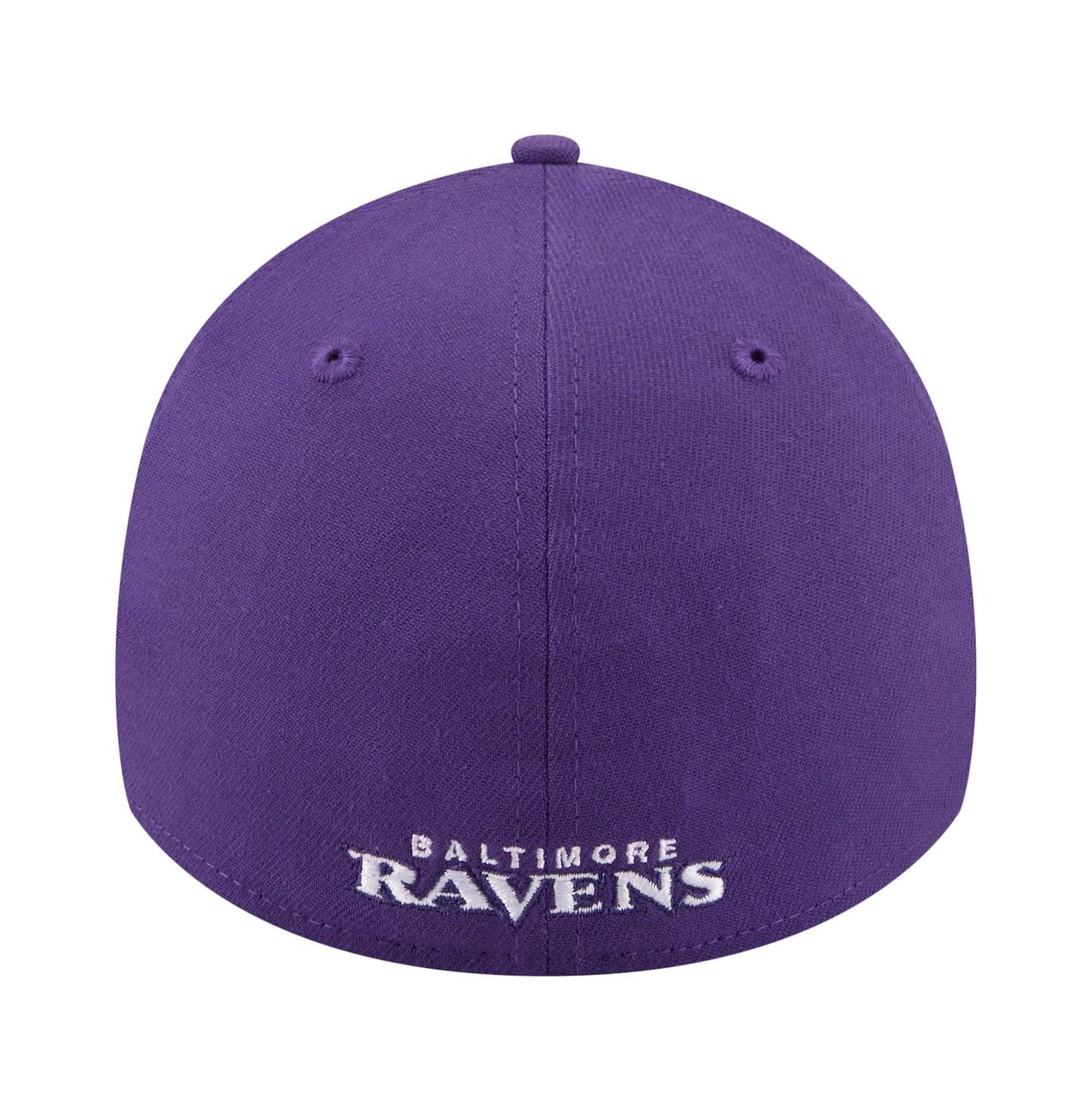 Мужская кепка New Era Purple Baltimore Ravens Core Team 39THIRTY Flex Hat — фото 2