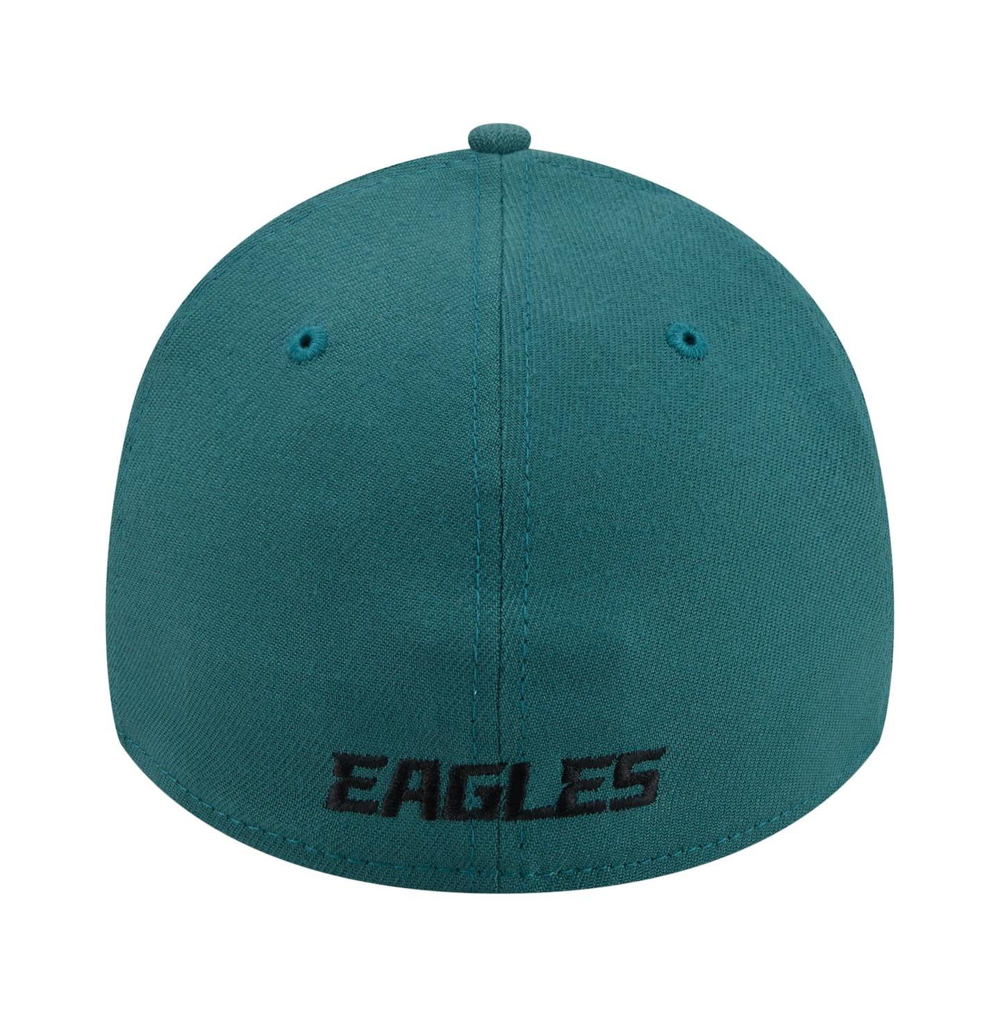 Мужская кепка New Era Midnight Green Philadelphia Eagles Core Team 39THIRTY Flex Hat — фото 4