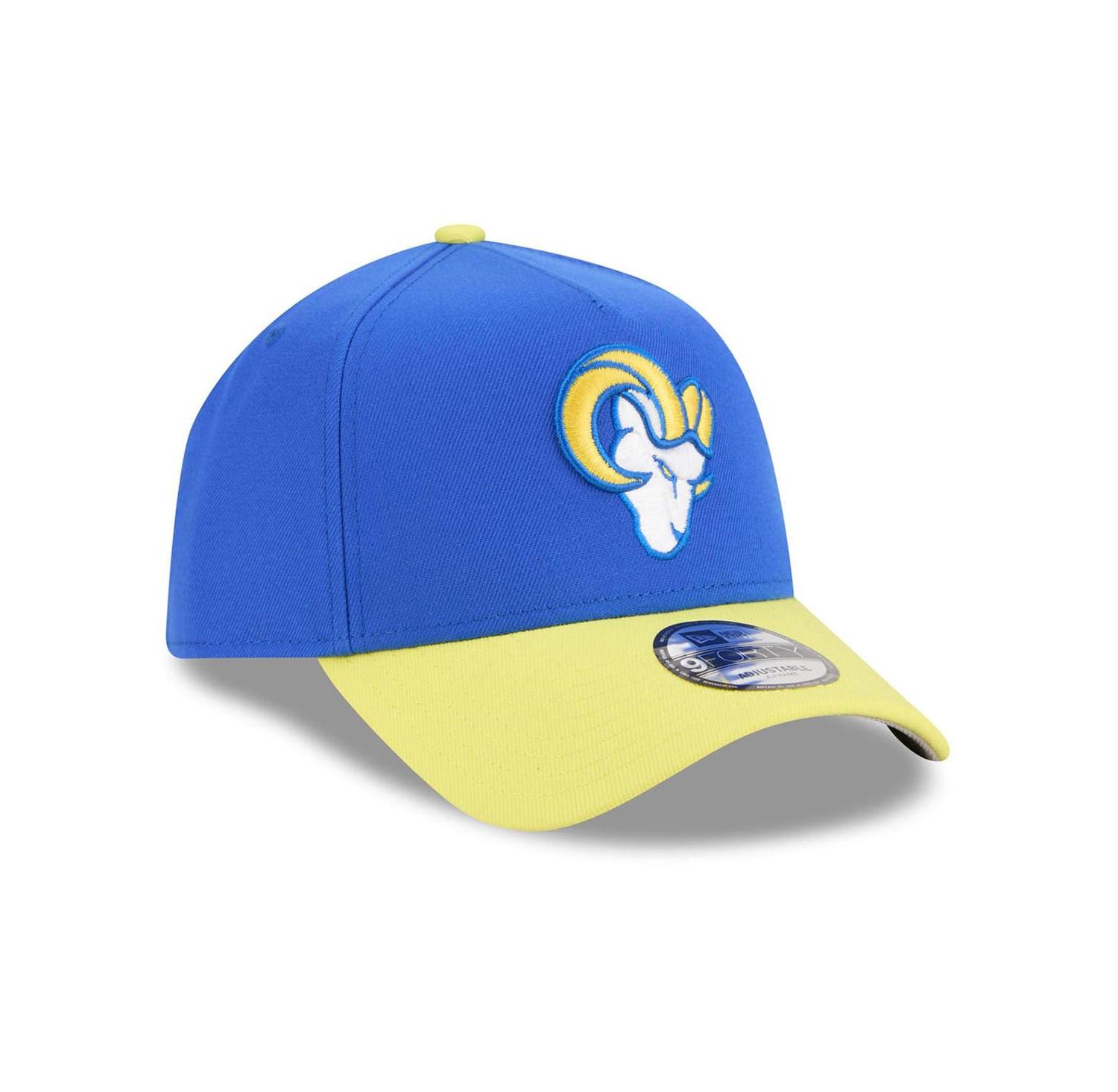 Men's Royal/Gold Los Angeles Rams A-Frame 9FORTY Adjustable Hat