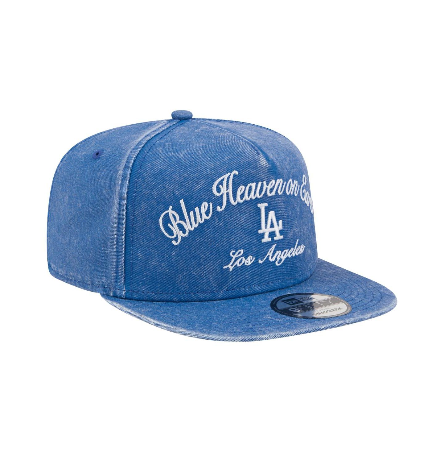 Мужская кепка New Era Royal Los Angeles Dodgers City Slogan A-Frame 9FIFTY Snapback Hat — фото 4