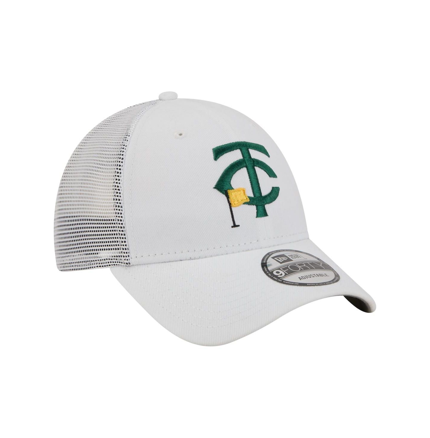 Мужская кепка New Era White Minnesota Twins Flag 9FORTY Trucker Adjustable Hat — фото 4