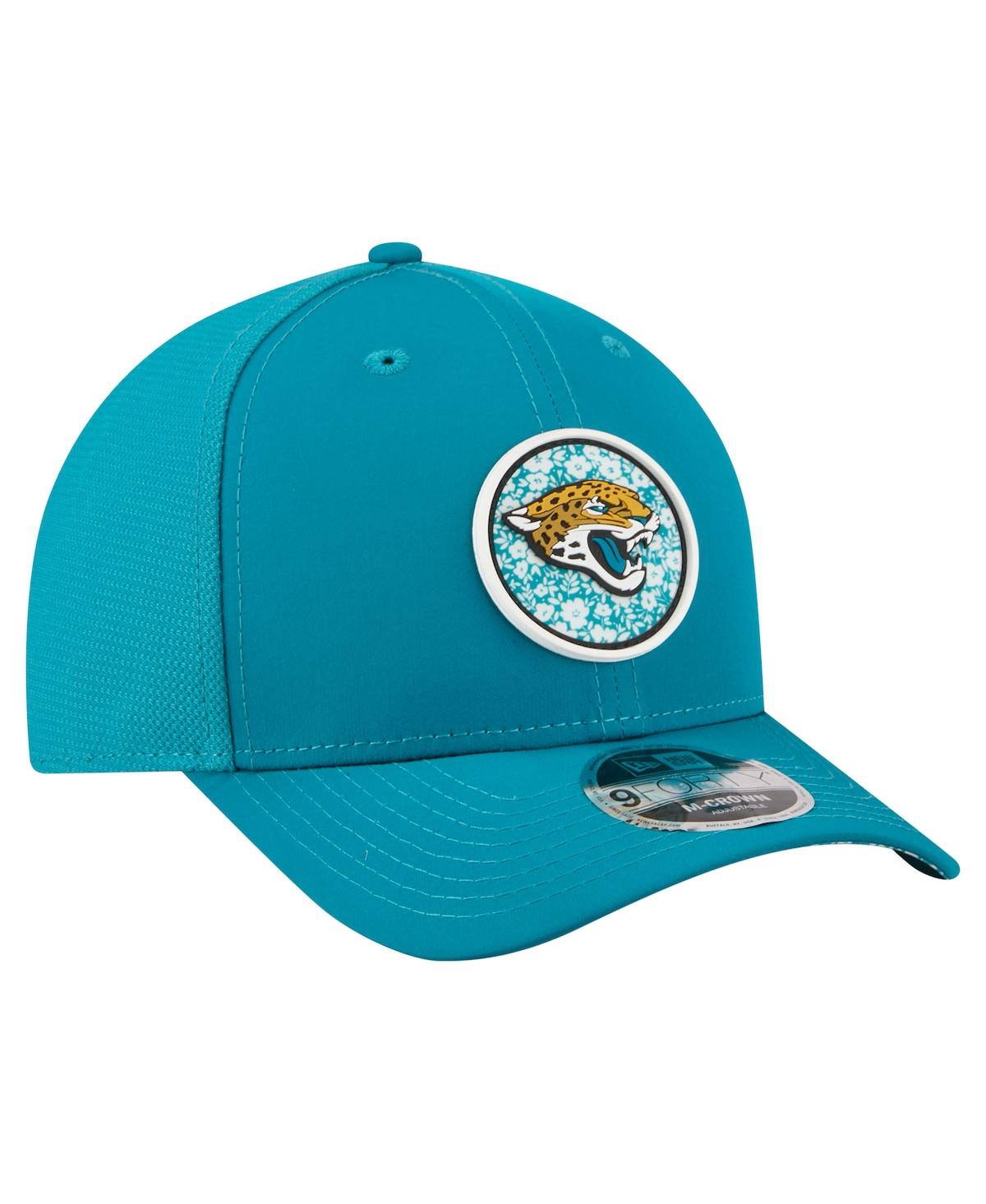 New Era Men's Teal Jacksonville Jaguars Floral 9FORTY M-Crown Trucker Adjustable Hat