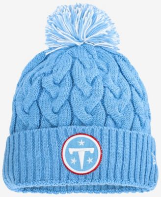Women's Light Blue Tennessee Titans Cozy Cable Knit Hat