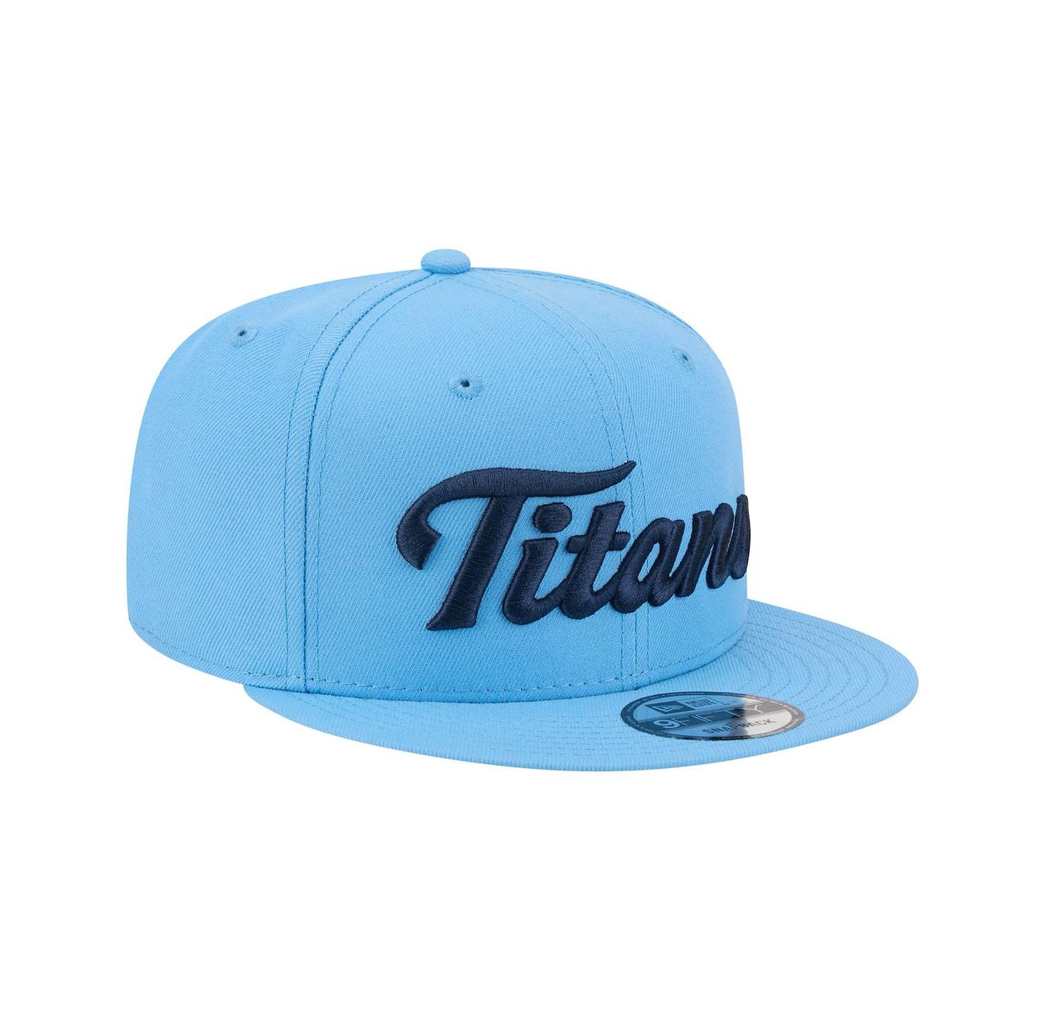 Men's Light Blue Tennessee Titans Script 9FIFTY Snapback Hat