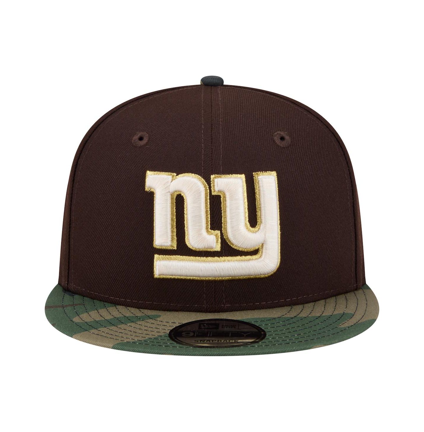 Мужская кепка New Era Dark Brown New York Giants Burnt Wood Camo 9FIFTY Snapback Hat — фото 5