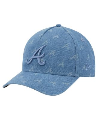 Men's and Women's Denim Atlanta Braves A-Frame 9FORTY Adjustable Hat