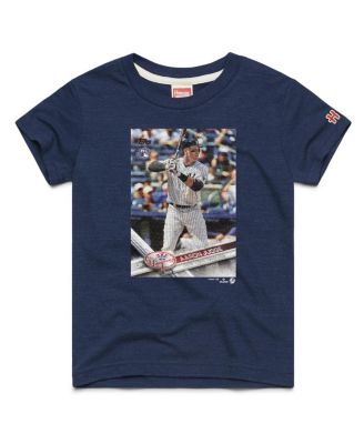Big Boys and Girls Aaron Judge Navy New York Yankees Topps Baseball Card Tri-Blend T-Shirt