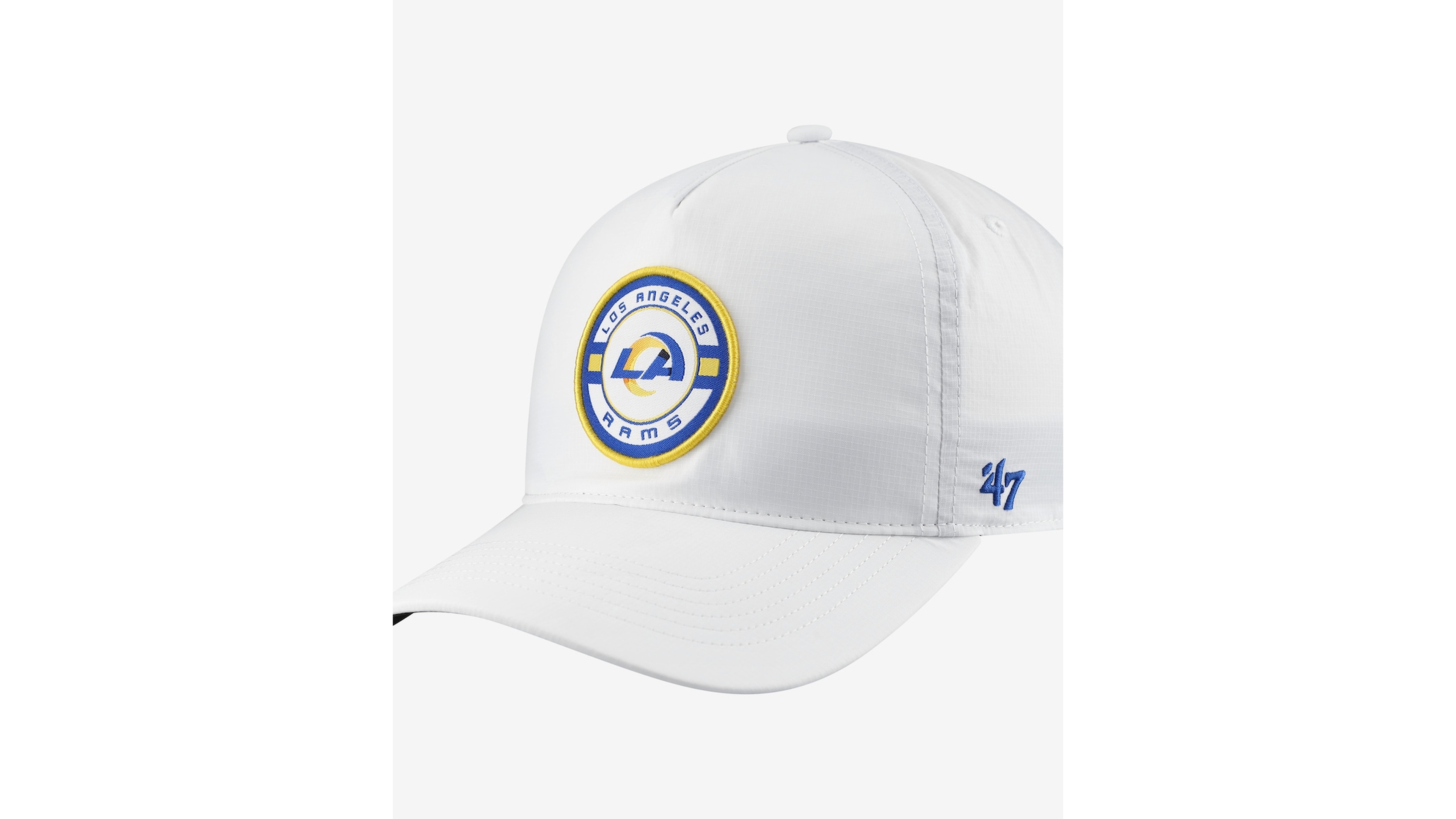 '47 Brand Men's White Los Angeles Rams Strand Adjustable Hitch Hat