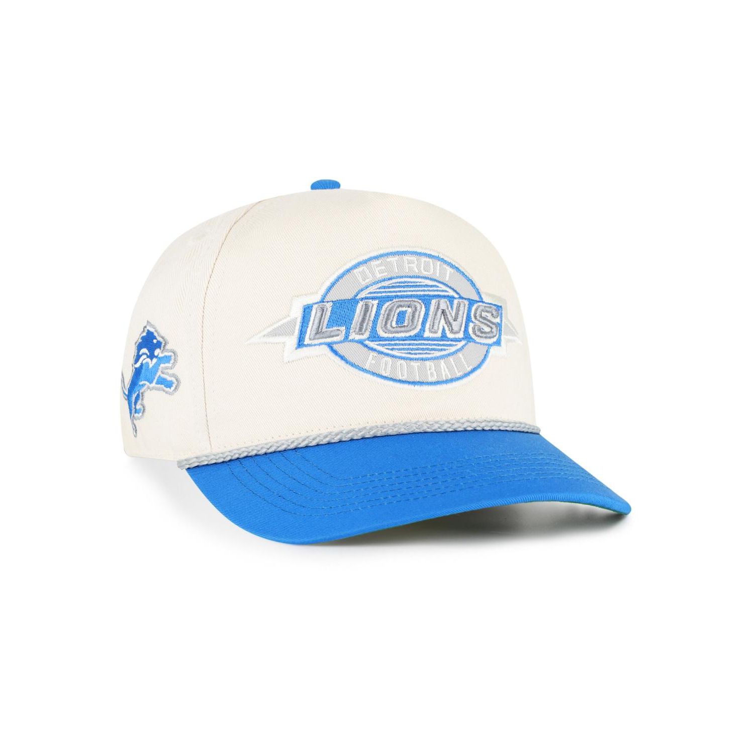 Men's Natural Detroit Lions Frame Out Two Tone Hitch Adjustable Hat