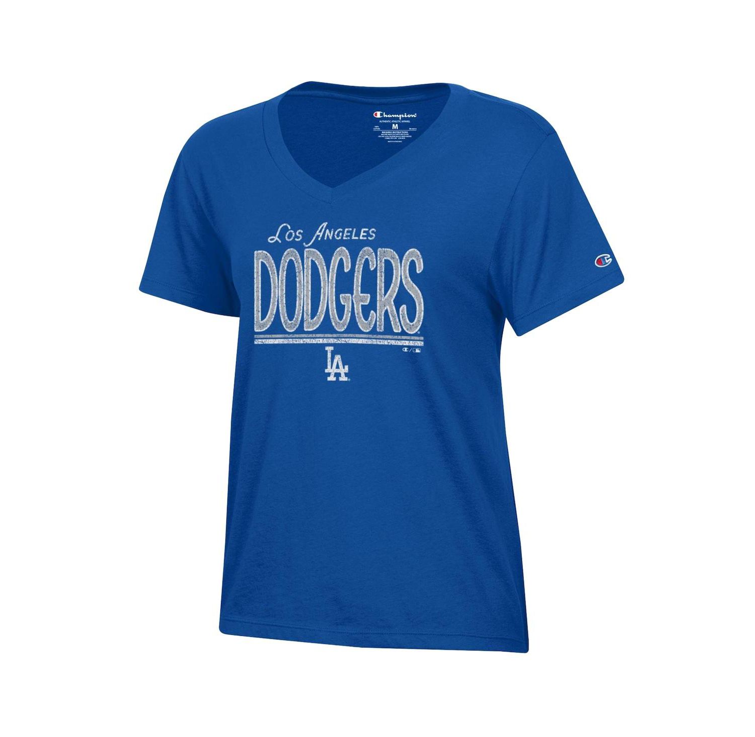 Women's Royal Los Angeles Dodgers Core V-Neck T-Shirt