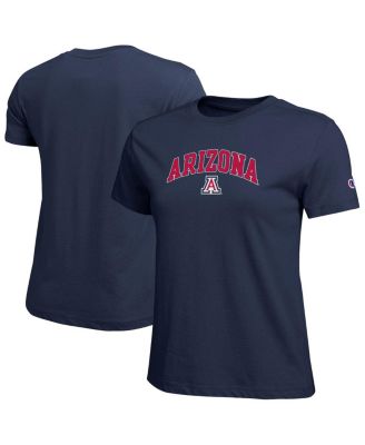 Women's Navy Arizona Wildcats Arched Over Logo T-Shirt