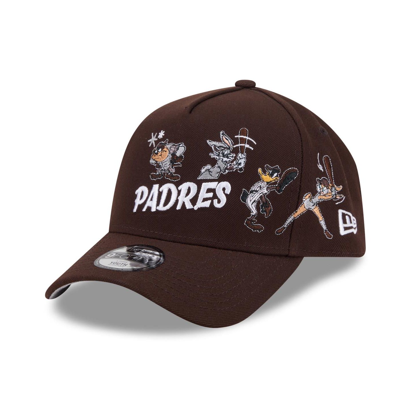 Детская кепка New Era Brown San Diego Padres Looney Tunes A-Frame 9FORTY Adjustable Hat — фото 3