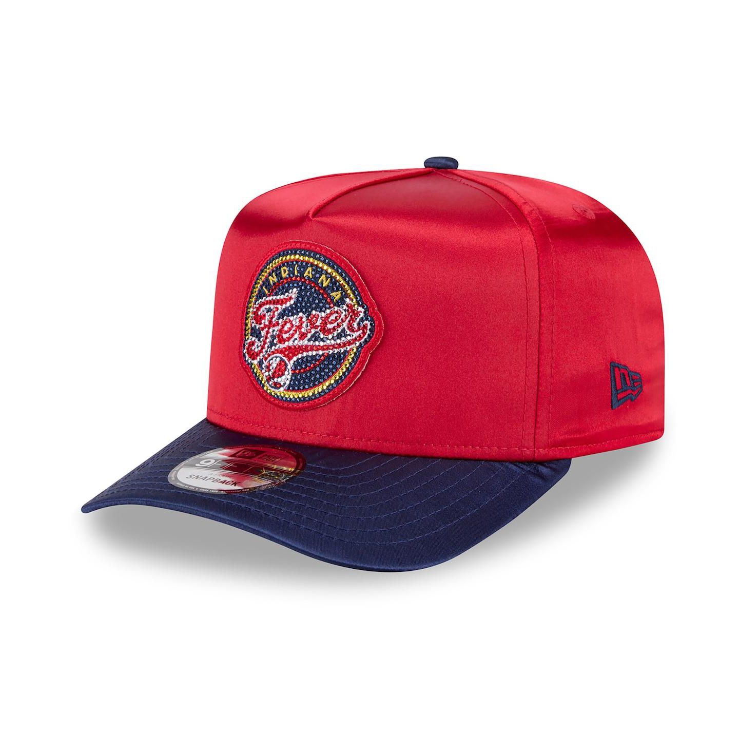 Кепка New Era Red/Navy Indiana Fever 2026 WNBA Draft Satin A-Frame 9FORTY Adjustable Hat — фото 3
