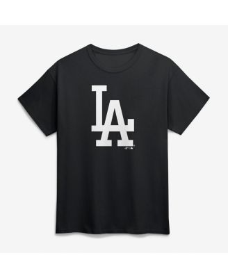 Men's Black Los Angeles Dodgers Logo T-Shirt