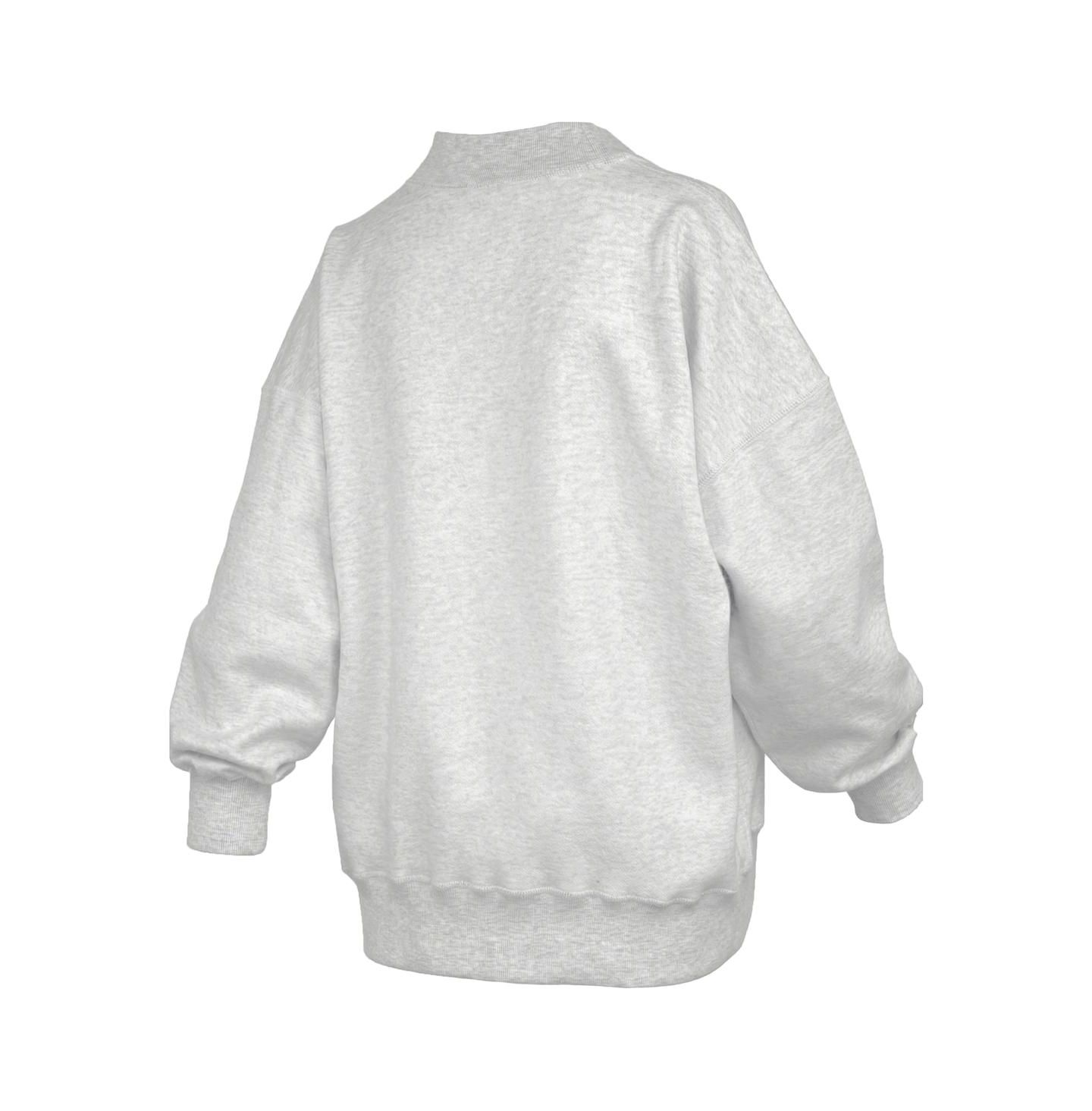 Женский свитшот Pressbox Heather Gray LSU Tigers Reversible — фото 4