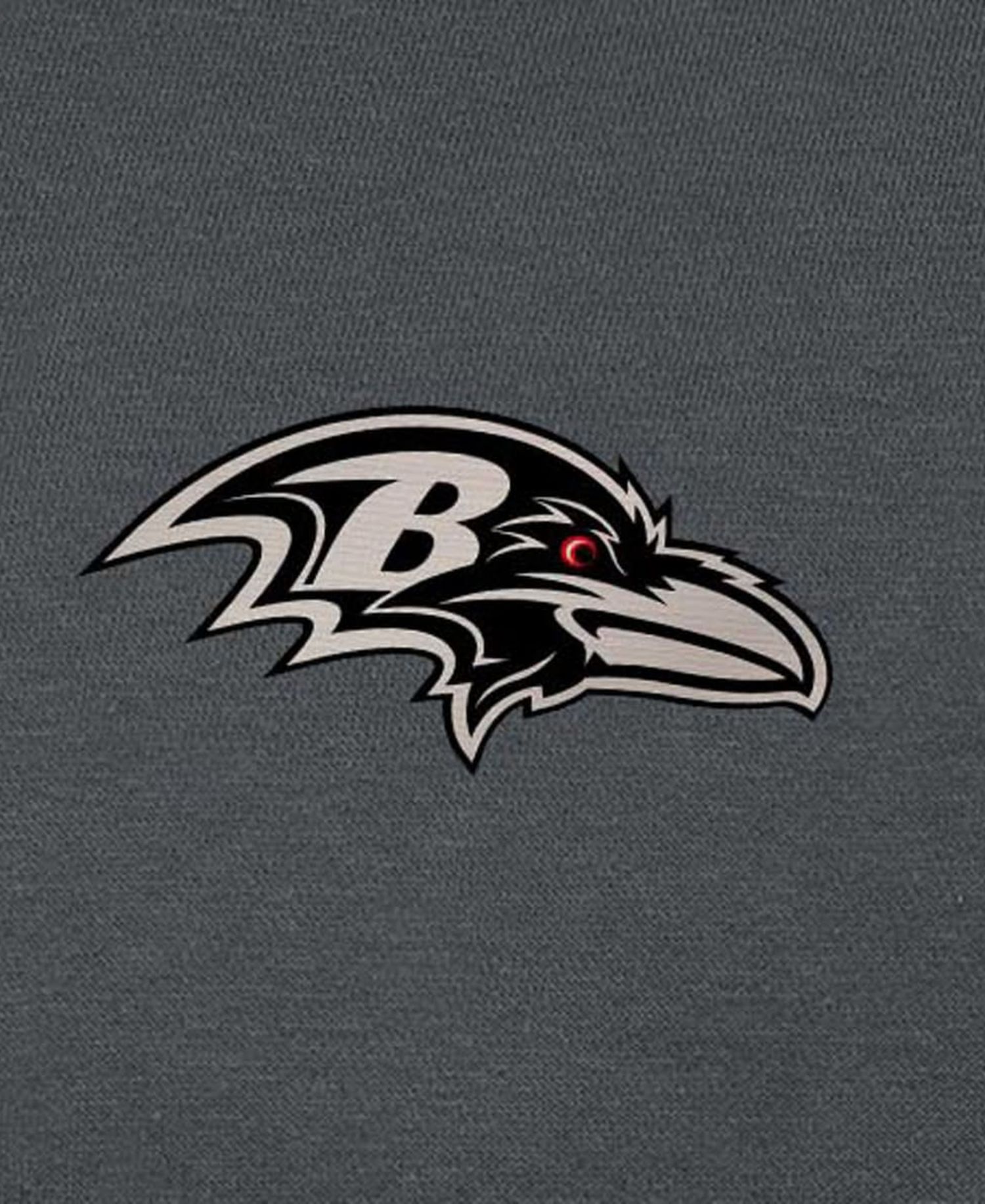 Men's Charcoal Baltimore Ravens Brushed Carbon Victory Pullover Hoodie