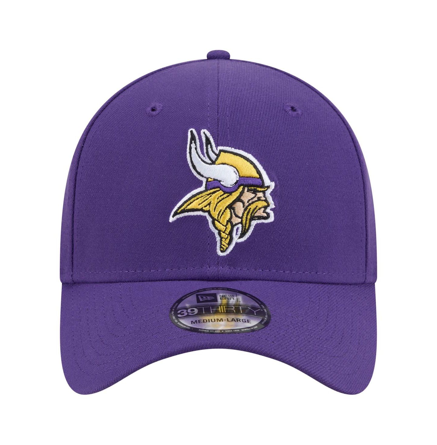 Мужская кепка New Era Purple Minnesota Vikings Core Team 39THIRTY Flex Hat — фото 4