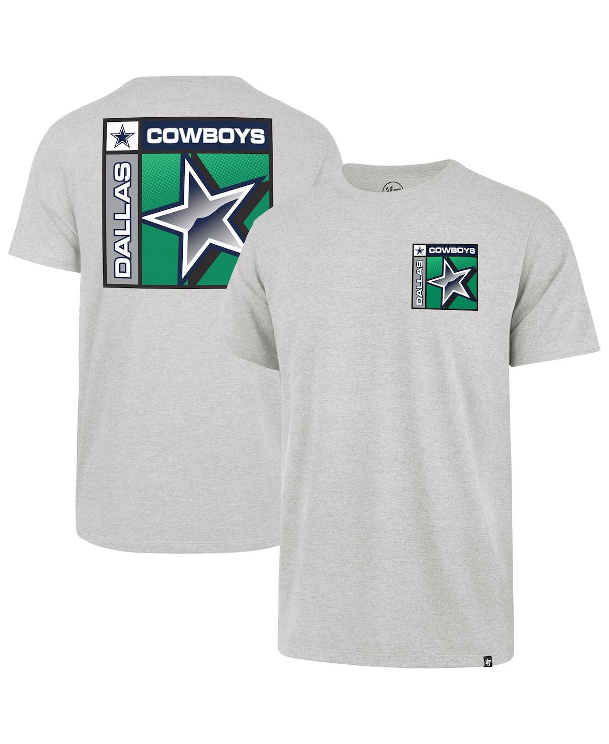 '47 Brand Men's Heather Gray Dallas Cowboys Chrome Plate Franklin T-Shirt - Heather Gray