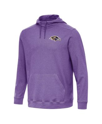 Men's Heather Purple Baltimore Ravens Cloud Pullover Hoodie