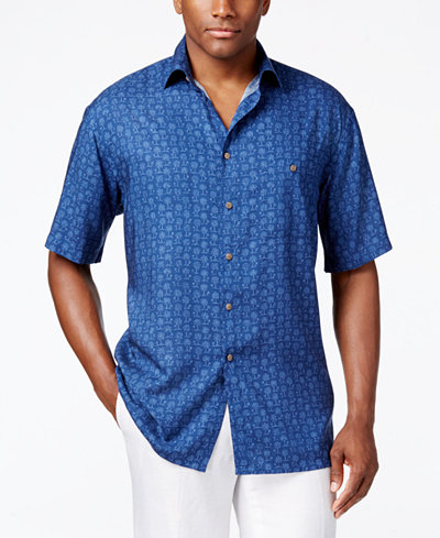 Campia Moda Men's Palm Tree Short-Sleeve Shirt