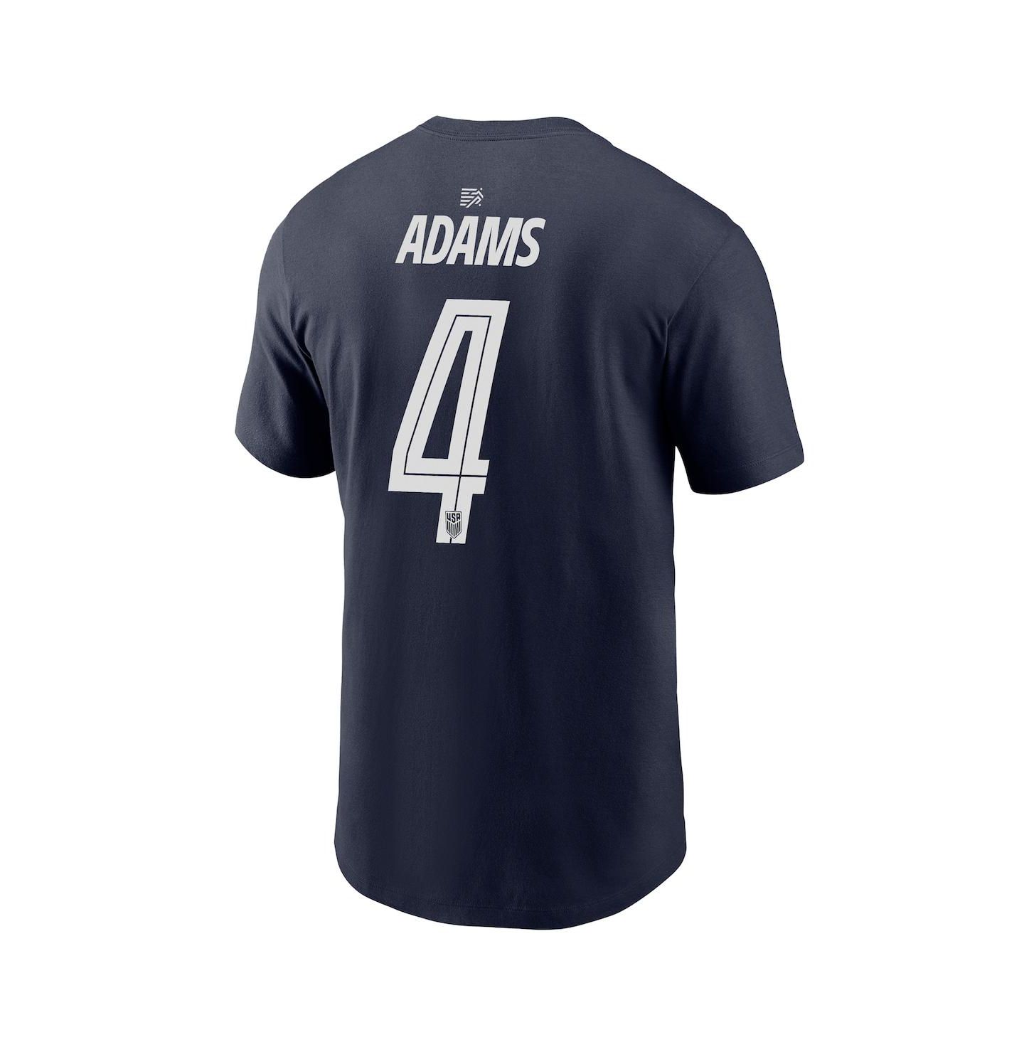 Мужская футболка Nike Tyler Adams Navy Usmnt Away Name & Number — фото 2