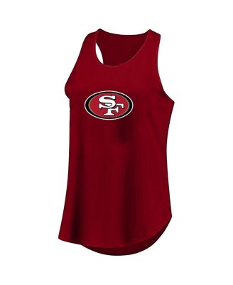 Women's Scarlet San Francisco 49ers Plus Size Basic Tank Top