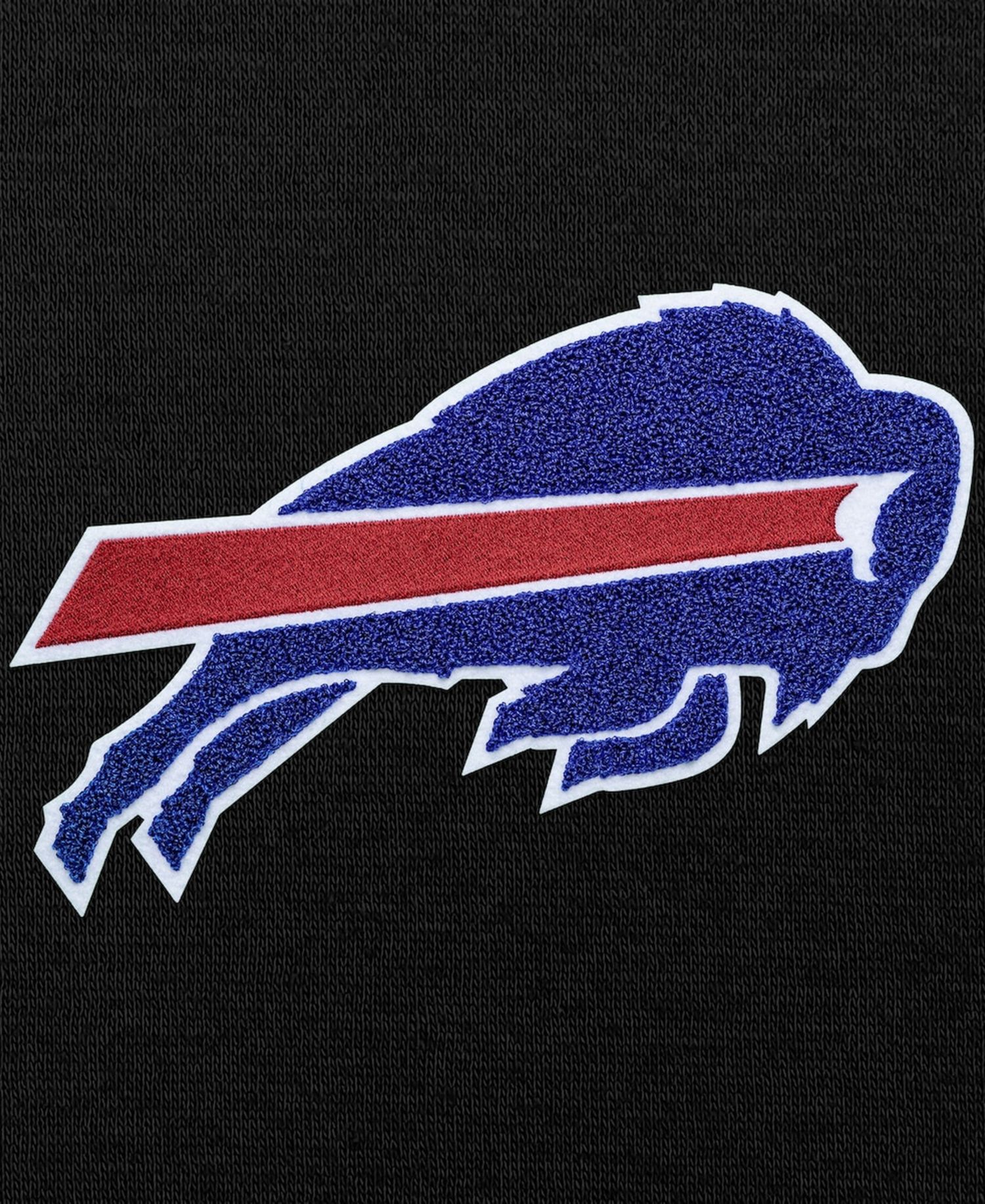 Men's Black Buffalo Bills Victory Chenille Pullover Hoodie