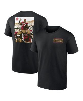 Men's Bryant Young Black San Francisco 49ers Hall of Fame T-Shirt