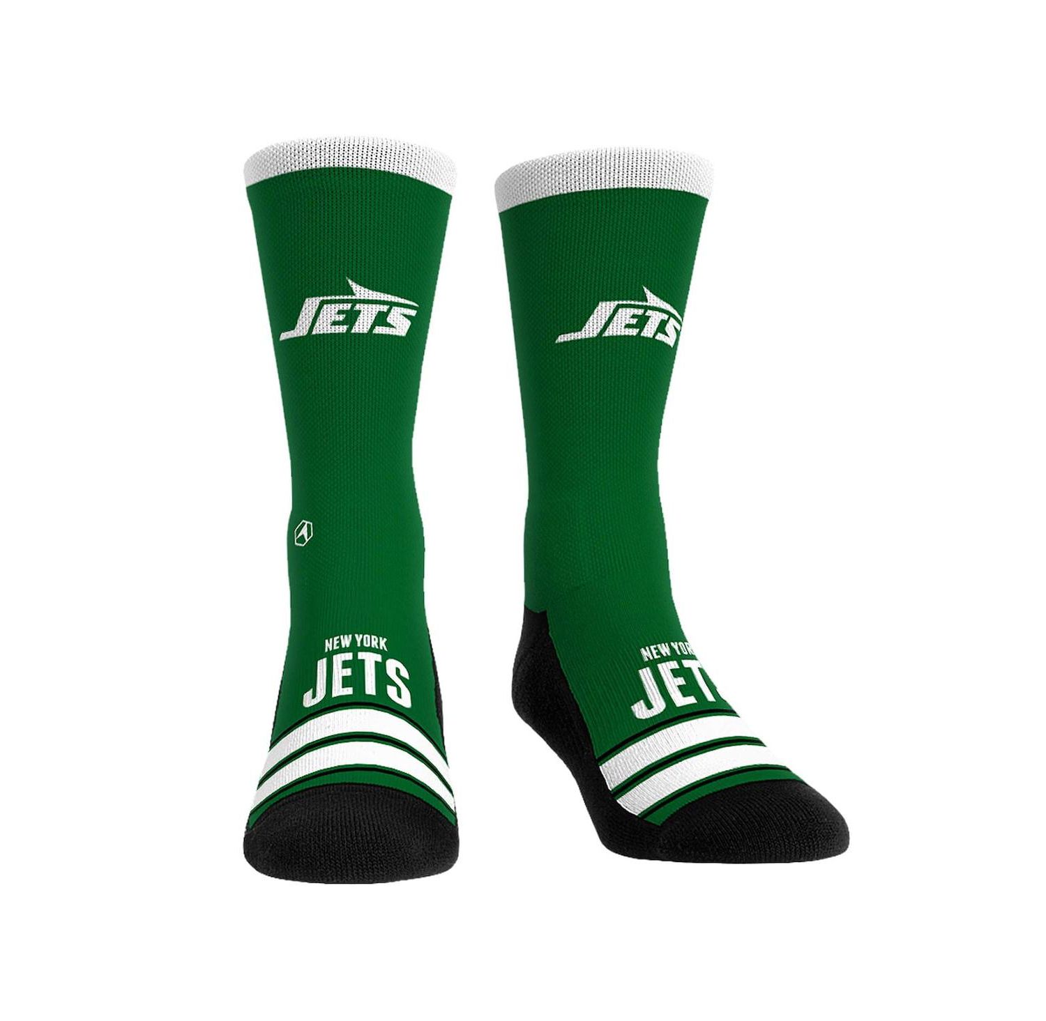 Men's and Women's New York Jets Gametime Stripe Crew Socks