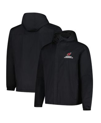 Men's Black Arizona Cardinals Tropic Waterproof Packable Full-Zip Hoodie Jacket