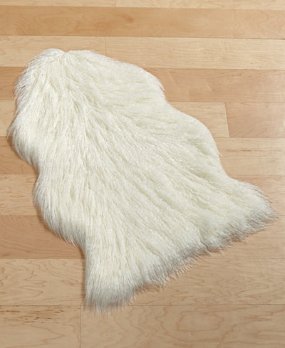 Home Design Studio Faux Fur Accent Rug, Only at Macy's