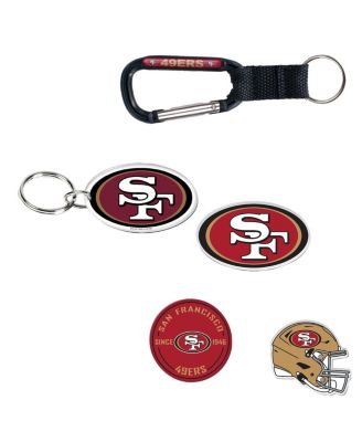 San Francisco 49ers 5-Pack Key Ring and Fridge Magnet Set
