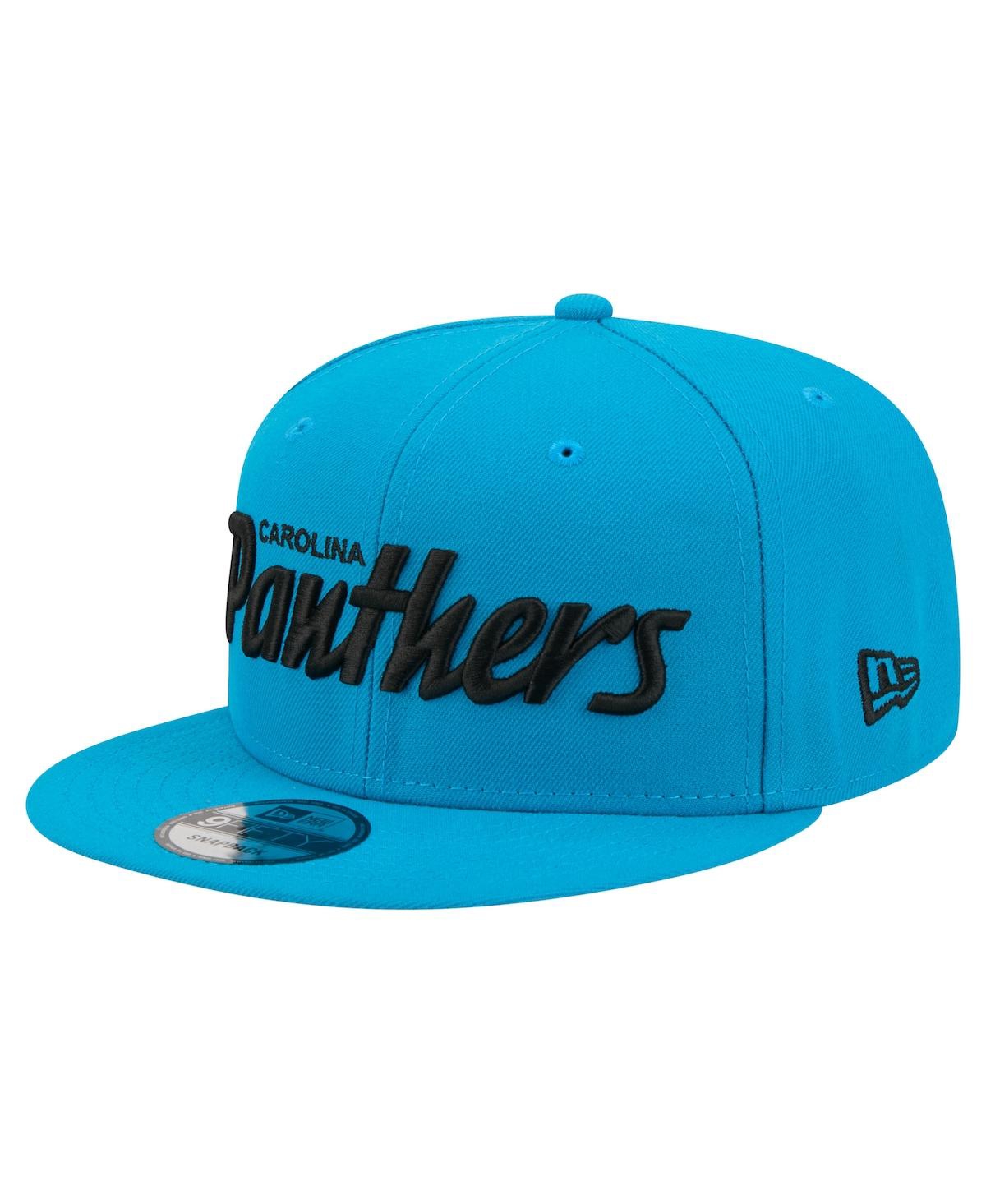 New Era Men's Blue Carolina Panthers Core Team Script 9FIFTY Snapback Hat - Blue